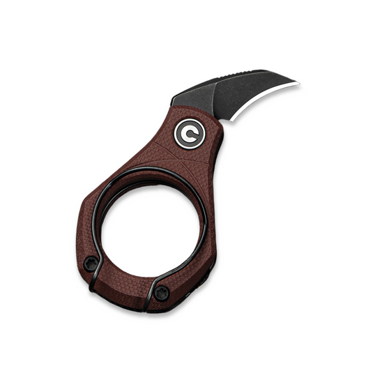 CIVIVI Pyrus, Burgundy G-10, Black Stonewash C23038-1