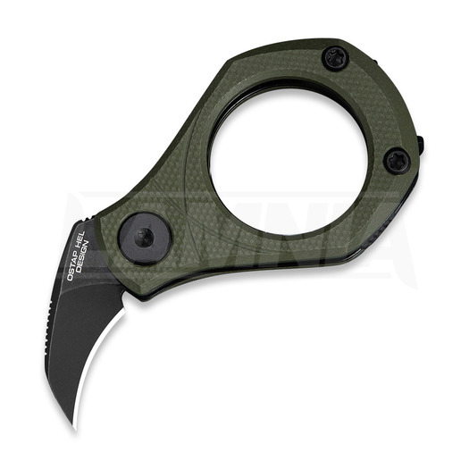 Nóż składany CIVIVI Pyrus, OD Green G-10, Black Stonewash C23038-4