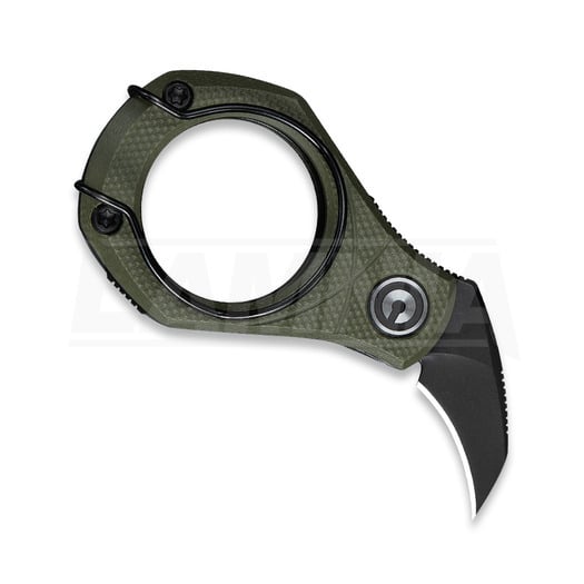 CIVIVI Pyrus sulankstomas peilis, OD Green G-10, Black Stonewash C23038-4