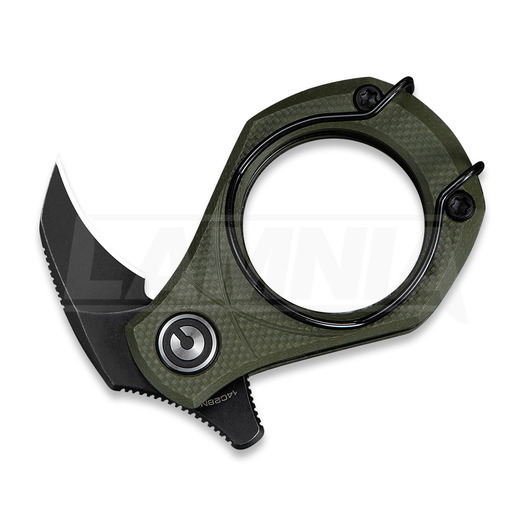 CIVIVI Pyrus foldekniv, OD Green G-10, Black Stonewash C23038-4
