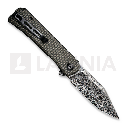 CIVIVI Relic Damascus foldekniv, dark green micarta C20077B-DS1