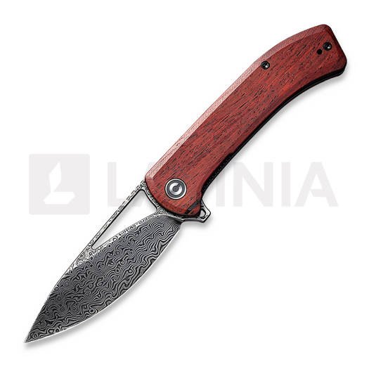 CIVIVI Riffle Damascus 접이식 나이프, sandalwood C2024DS-2