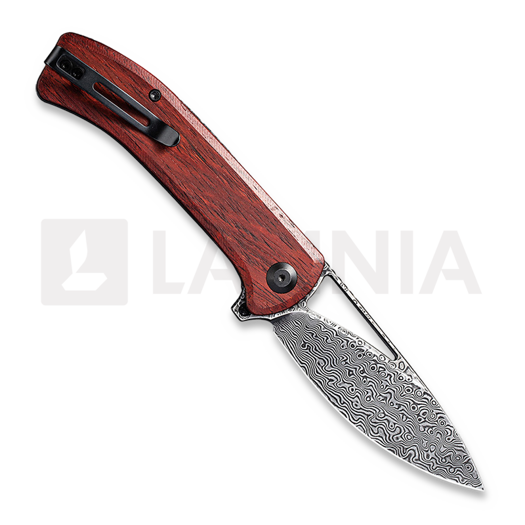 CIVIVI Riffle Damascus 折叠刀, sandalwood C2024DS-2