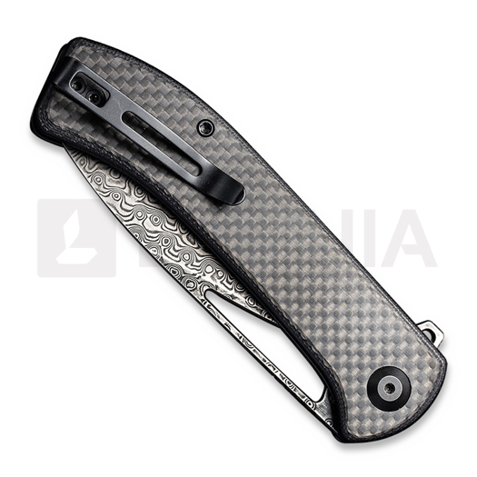 CIVIVI Riffle Damascus kääntöveitsi, twill carbon C2024DS-1