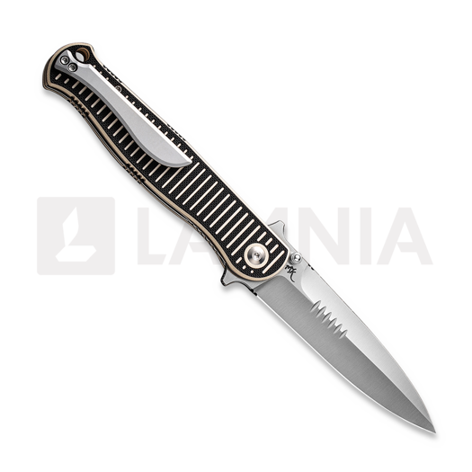 CIVIVI RS71, Milled Ivory/Black G-10, Satin C23025-1