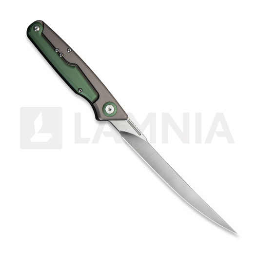 Navalha CIVIVI Shawka, Gray & Green Aluminum, Satin C22029B-3