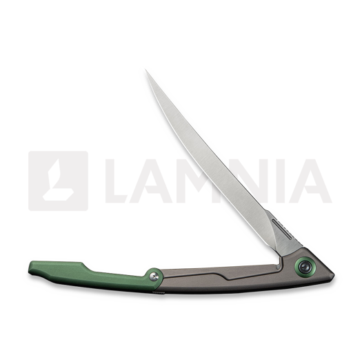 Navalha CIVIVI Shawka, Gray & Green Aluminum, Satin C22029B-3