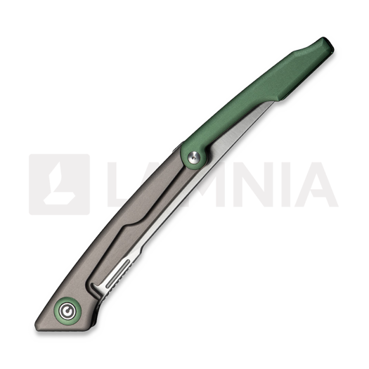 Navalha CIVIVI Shawka, Gray & Green Aluminum, Satin C22029B-3