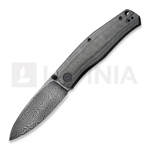 CIVIVI Sokoke Damascus, Black Micarta C22007-DS1