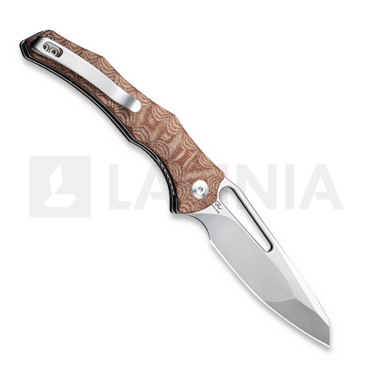 CIVIVI Spiny Dogfish, Brown Linen Micarta, Satin C22006-4