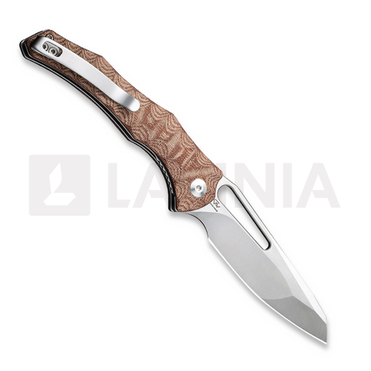 CIVIVI Spiny Dogfish, Brown Linen Micarta, Satin C22006-4