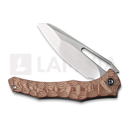 CIVIVI Spiny Dogfish, Brown Linen Micarta, Satin C22006-4