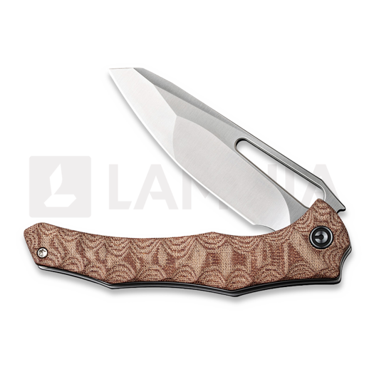 CIVIVI Spiny Dogfish, Brown Linen Micarta, Satin C22006-4