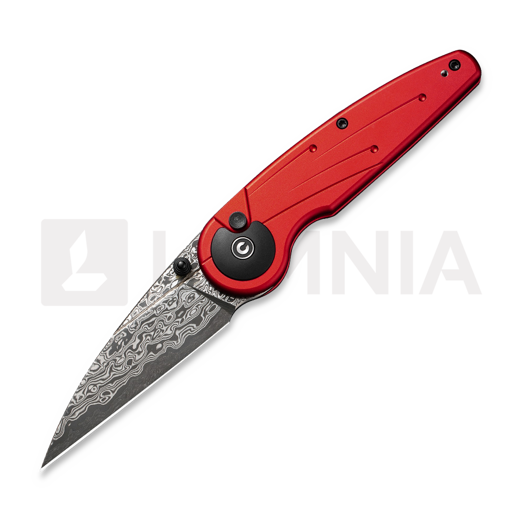 CIVIVI Starflare Damascus, Red Aluminum C23052-DS1