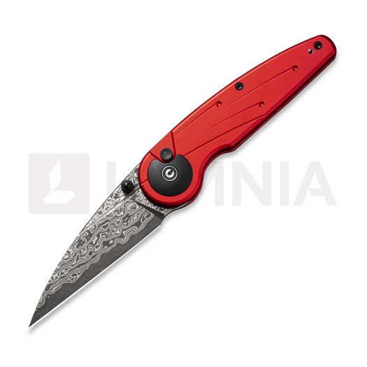 CIVIVI Starflare Damascus, Red Aluminum C23052-DS1