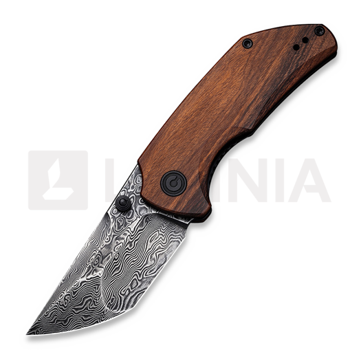 CIVIVI Thug 2 Damascus סכין מתקפלת, cuibourtia wood C20028C-DS1