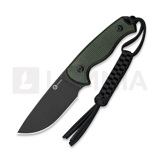 CIVIVI Timberbark, Green Micarta, Black Stonewash C23094-3