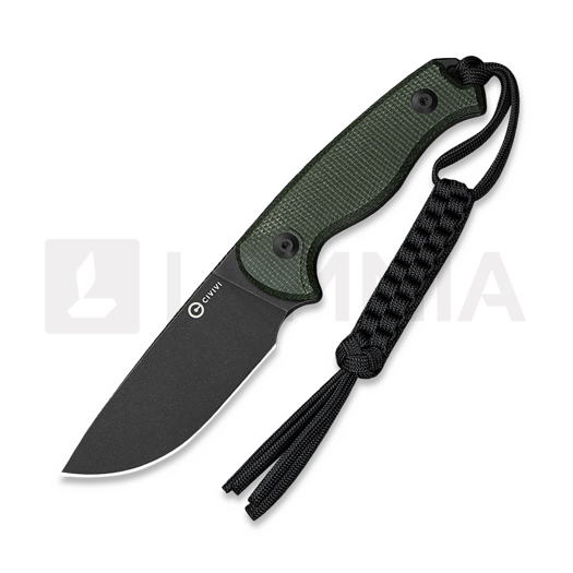 CIVIVI Timberbark, Green Micarta, Black Stonewash C23094-3