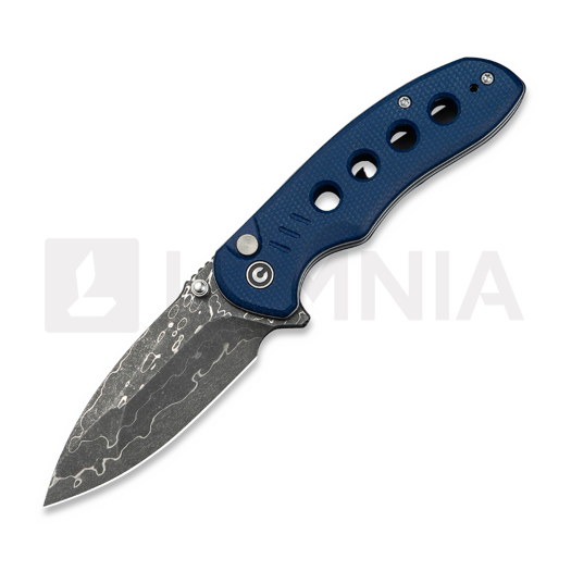 CIVIVI Triptych Damascus, Blue Canvas Micarta C23085B-DS1
