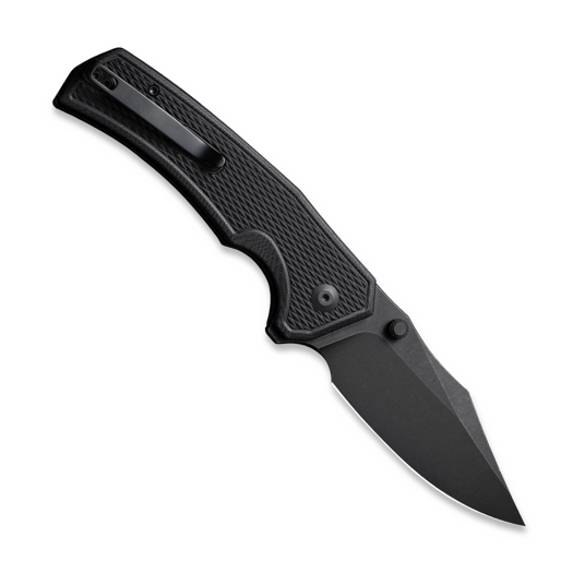 CIVIVI Vexillum, Milled Black G-10, Black SW C23003D-1