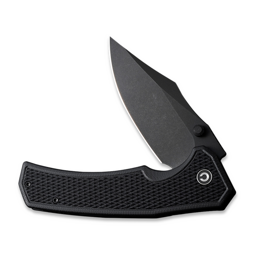 CIVIVI Vexillum, Milled Black G-10, Black SW C23003D-1