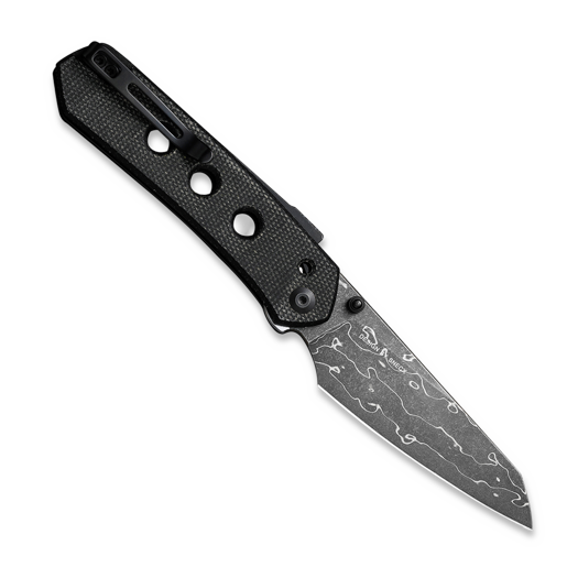 CIVIVI Vision FG Damascus, Black Canvas Micarta C22036-DS2