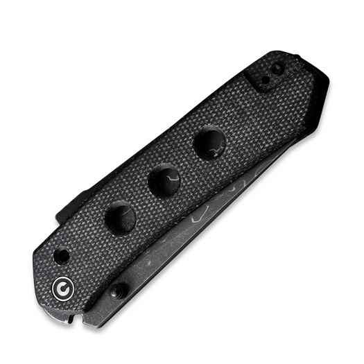 CIVIVI Vision FG Damascus, Black Canvas Micarta C22036-DS2