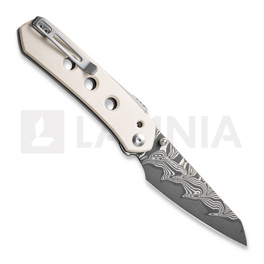 CIVIVI Vision FG Damascus, Ivory G-10 C22036-DS1