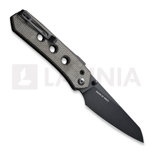 CIVIVI Vision FG, Dark Green Canvas Micarta C22036-3