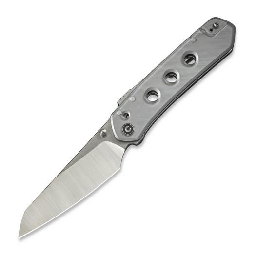 CIVIVI Vision FG, Polished Clear Lexan, Satin/Stonewash C22036-7