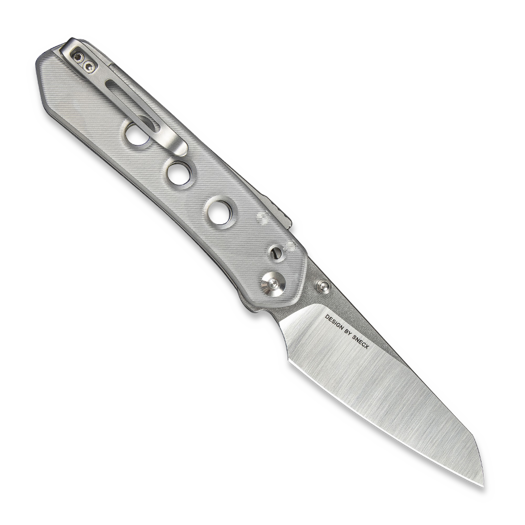 CIVIVI Vision FG, Polished Clear Lexan, Satin/Stonewash C22036-7