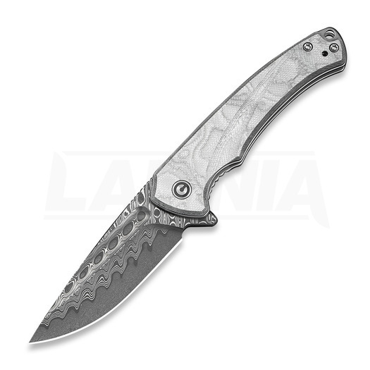 CIVIVI Voidflare Damascus fällkniv, G-10 with Aluminum Foil C24040-DS1