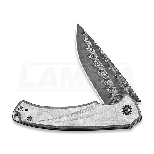 CIVIVI Voidflare Damascus sulankstomas peilis, G-10 with Aluminum Foil C24040-DS1