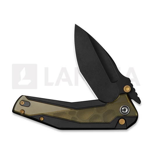 CIVIVI Wellmax sulankstomas peilis, Black Aluminum & Polished Ultem, Black Stonewash C24008C-2