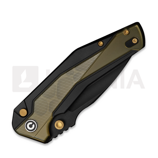 Saliekams nazis CIVIVI Wellmax, Black Aluminum & Polished Ultem, Black Stonewash C24008C-2