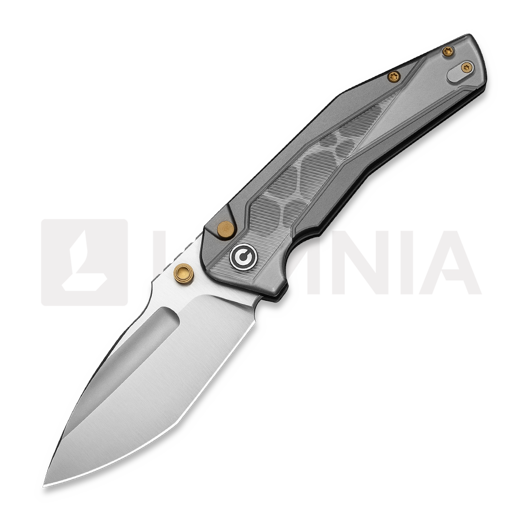 Briceag CIVIVI Wellmax, Gray Aluminum & Polished Lexan, Satin C24008C-1