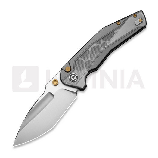 CIVIVI Wellmax kääntöveitsi, Gray Aluminum & Polished Lexan, Satin C24008C-1