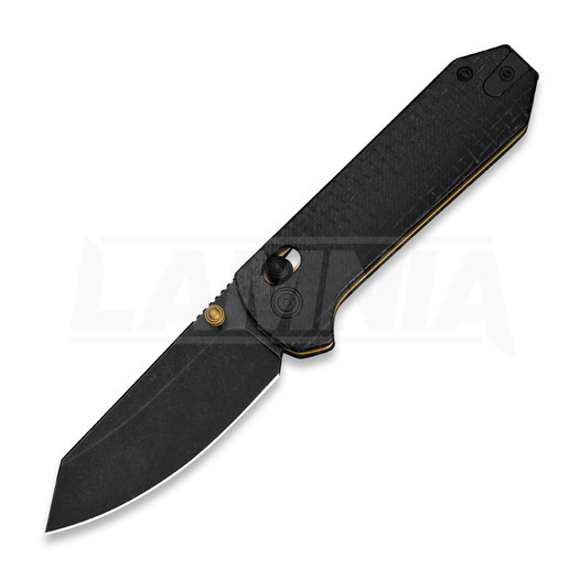 CIVIVI Yonder 접이식 나이프, Black Burlap Micarta, Black Stonewash C23073B-2