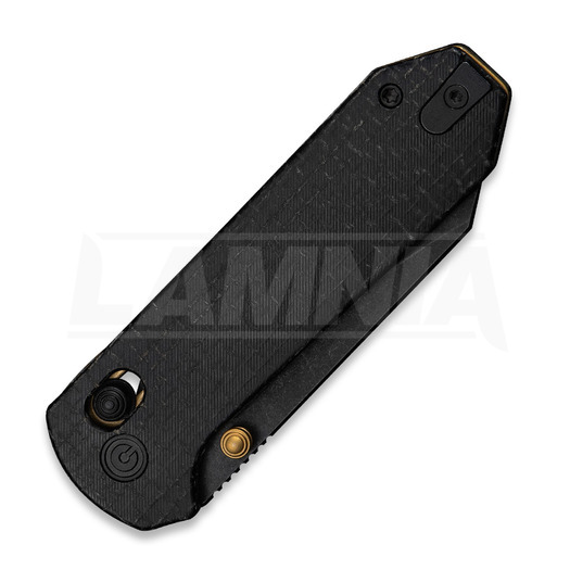 CIVIVI Yonder foldekniv, Black Burlap Micarta, Black Stonewash C23073B-2