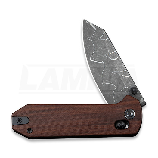 Coltello pieghevole CIVIVI Yonder Damascus (Jagged), Guibourtia C23073B-DS2