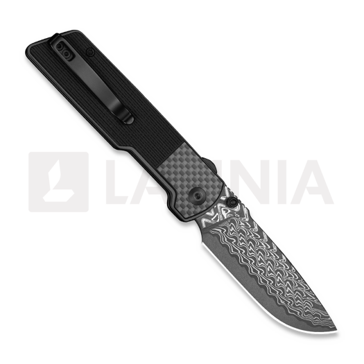 CIVIVI Zygon Damascus Taschenmesser, Gray G-10 & Carbon Fiber C25035B-DS1