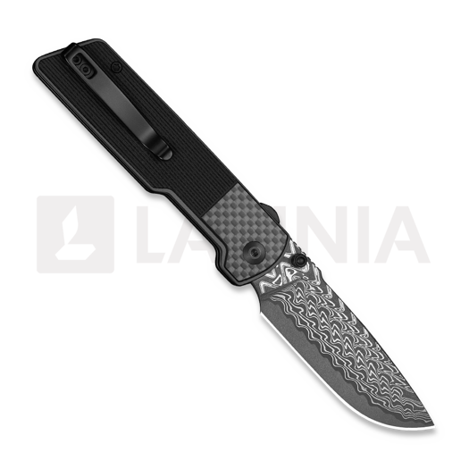 CIVIVI Zygon Damascus Taschenmesser, Gray G-10 & Carbon Fiber C25035B-DS1