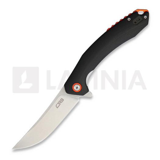 CJRB Gobi Linerlock Black folding knife, black