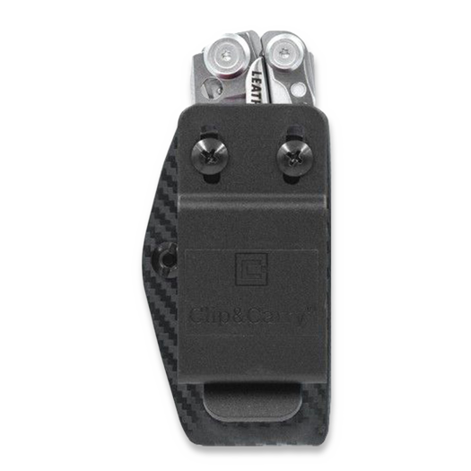 Clip & Carry Leatherman Skeletool sheath, carbon fiber pattern