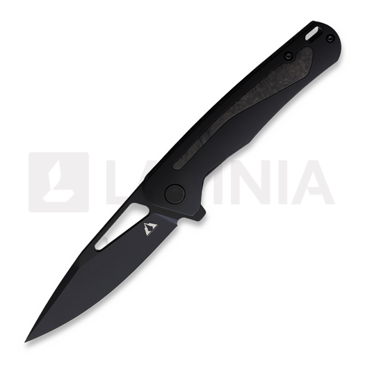 CMB Made Knives Spear Framelock CF folding knife, black