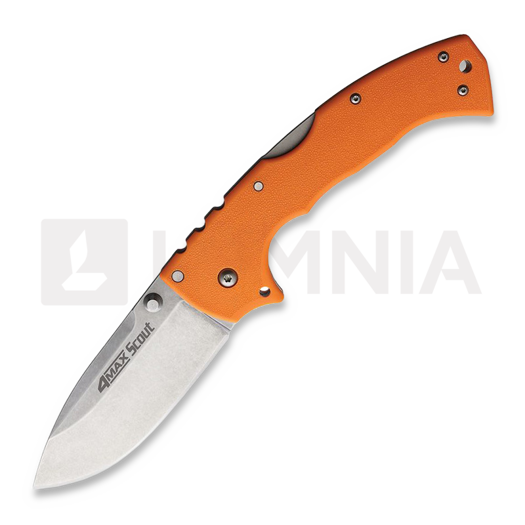 Сгъваем нож Cold Steel 4-Max Scout Stonewashed, оранжев CS62RQORSW