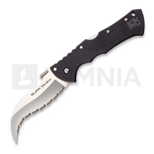 Cold Steel Black Talon II sklopivi nož, izrezuckan rub CS-22BS