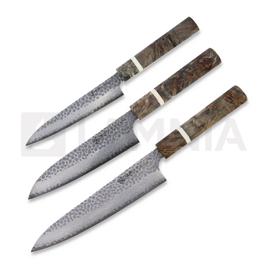 Cold Steel Japanese VG-10 Damascus kitchen knife set CS-59KSET-3PK