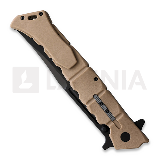 Cold Steel Large Luzon Black sulankstomas peilis, Desert Tan CS20NQXDTBK