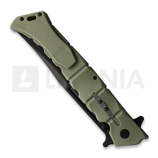 Cold Steel Large Luzon Black 접이식 나이프, 올리브색 CS20NQXODBK